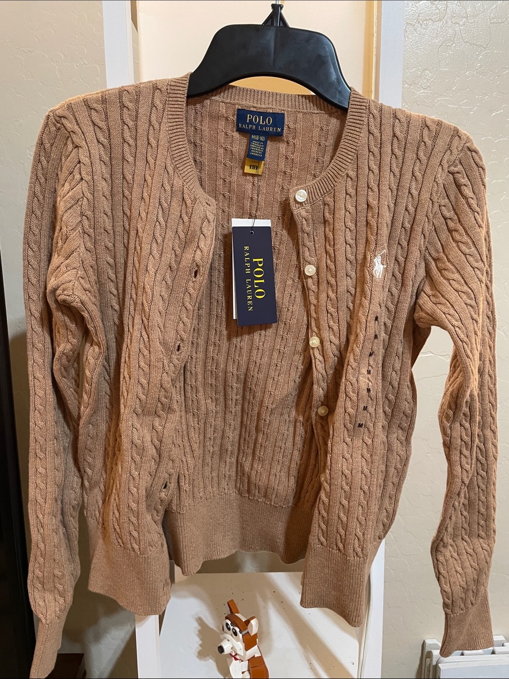 Polo by Ralph Lauren Cable-Knit Cardigan - Camel